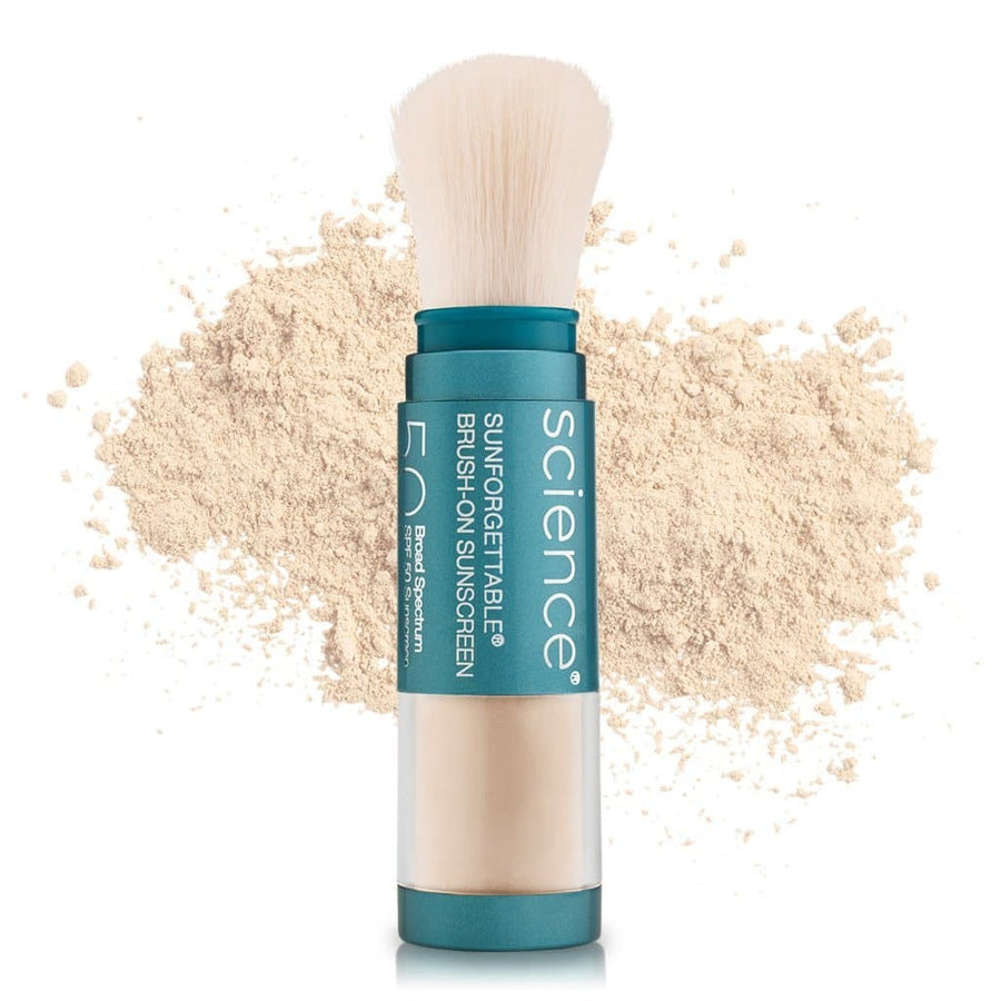 Colorescience Sunforgettable Total Protection Brush-On Shield SPF 50 mineral powder brush