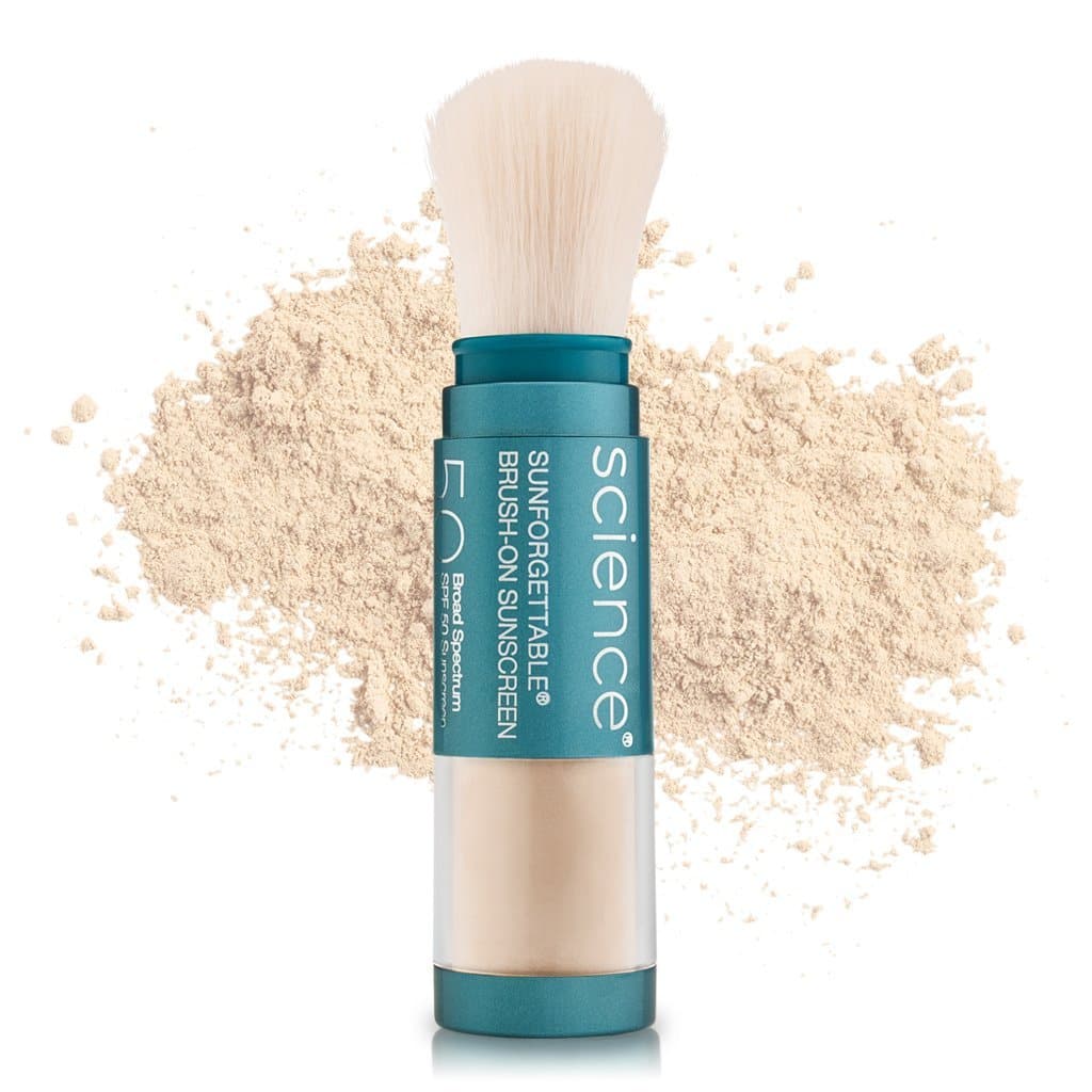 Colorescience Sunforgettable Total Protection Brush-On Shield SPF 50 mineral powder brush