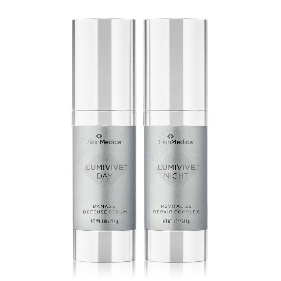 SkinMedica Lumivive System Day + Night kit with Day Defense Serum and Night Revitalize Complex