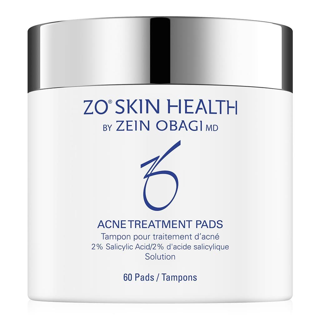 ZO 2% Salicylic Acid Pads, single-swipe exfoliating pads with an AHA blend