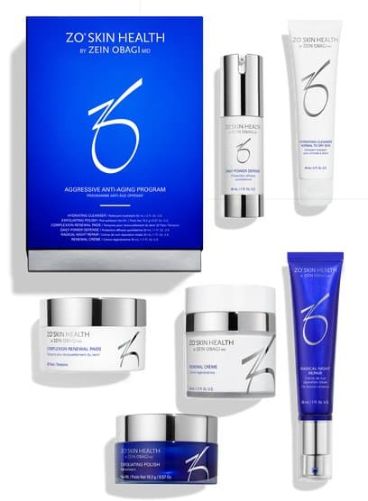 ZO Aggressive Anti-Aging Program multi-product skincare regimen kit