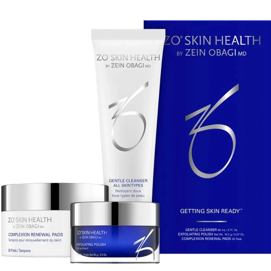 ZO Getting Skin Ready Kit three-product trial kit in travel sizes