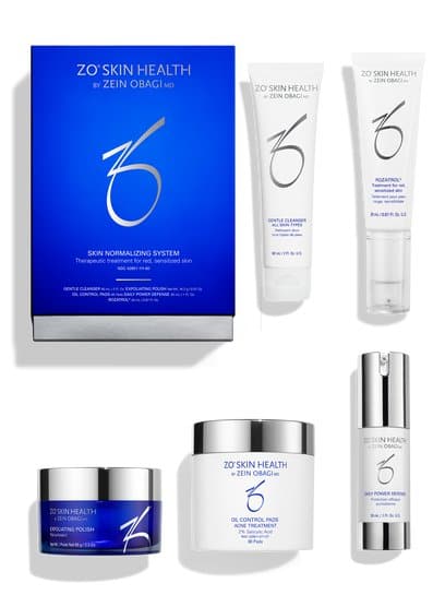 ZO Skin Normalizing System four-product regimen kit for blemish-prone skin